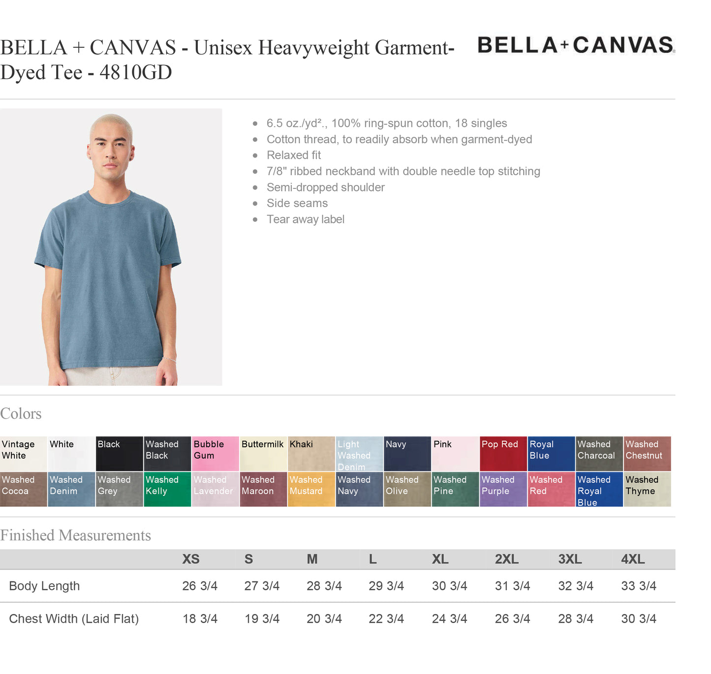 Embroidered Autism Puzzle/Foral Design - 2026- Bella Canvas Heavyweight Tee