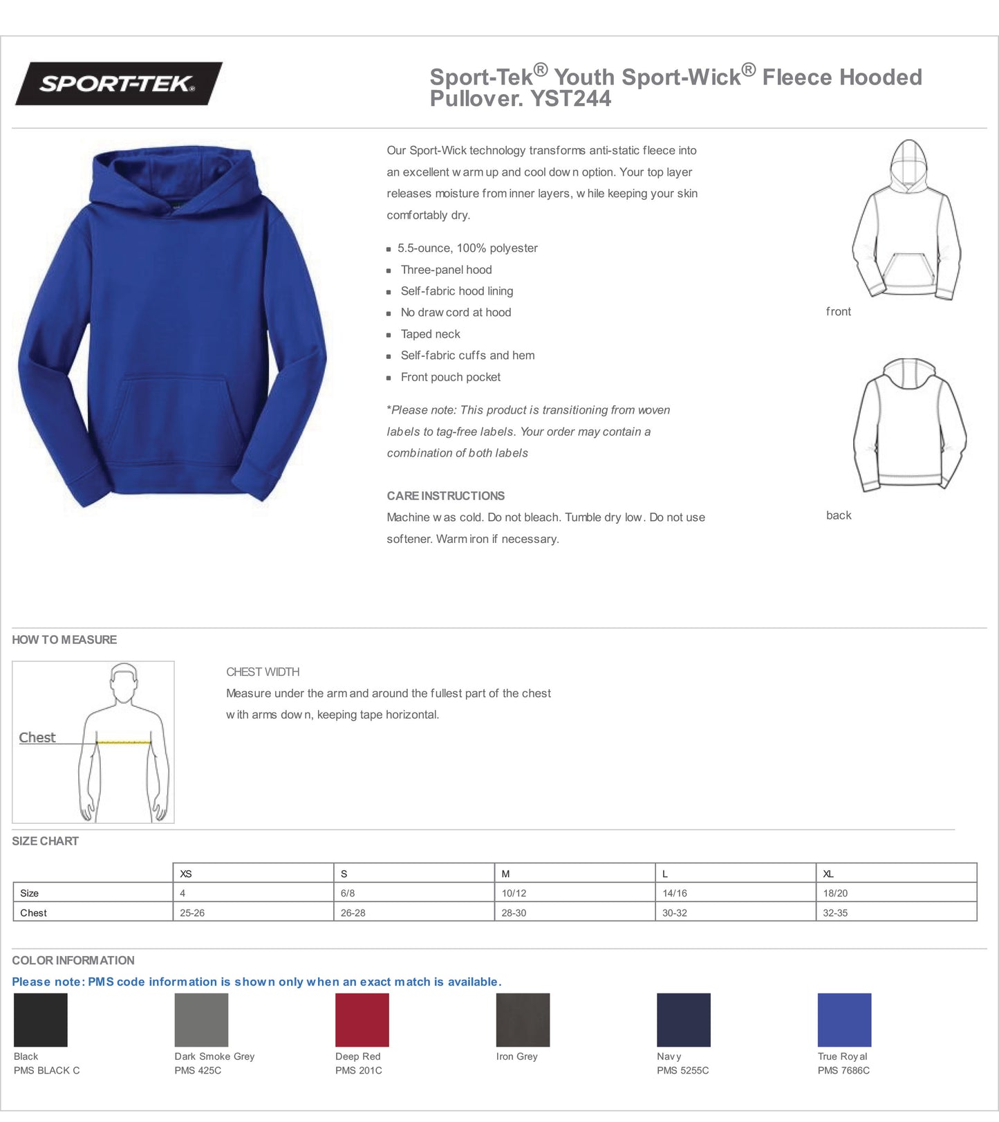 ReNew Bremen -Sport Tek Performance Brand Hooded Sweatshirt