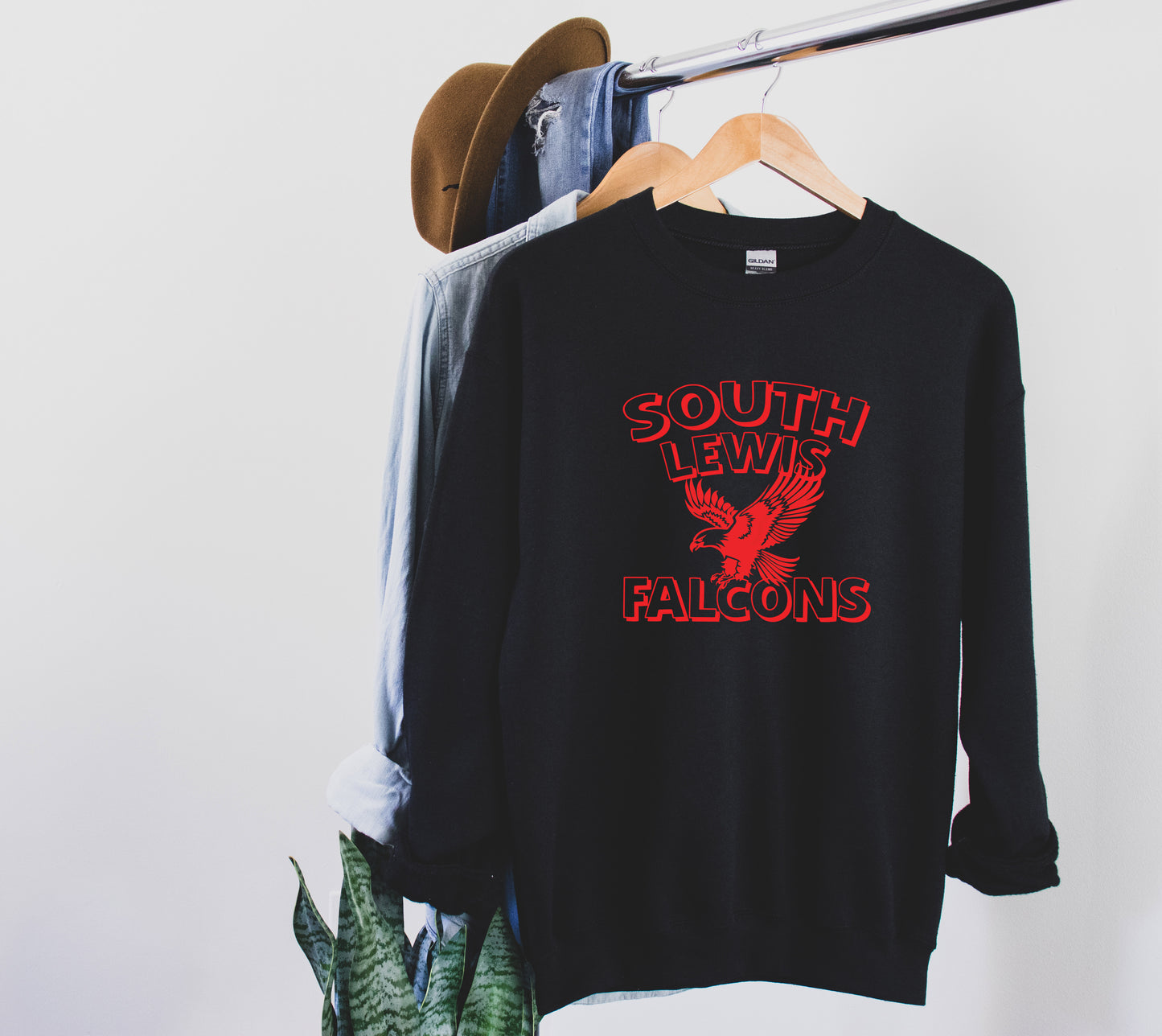 South Lewis Falcons - Crewneck Sweatshirt