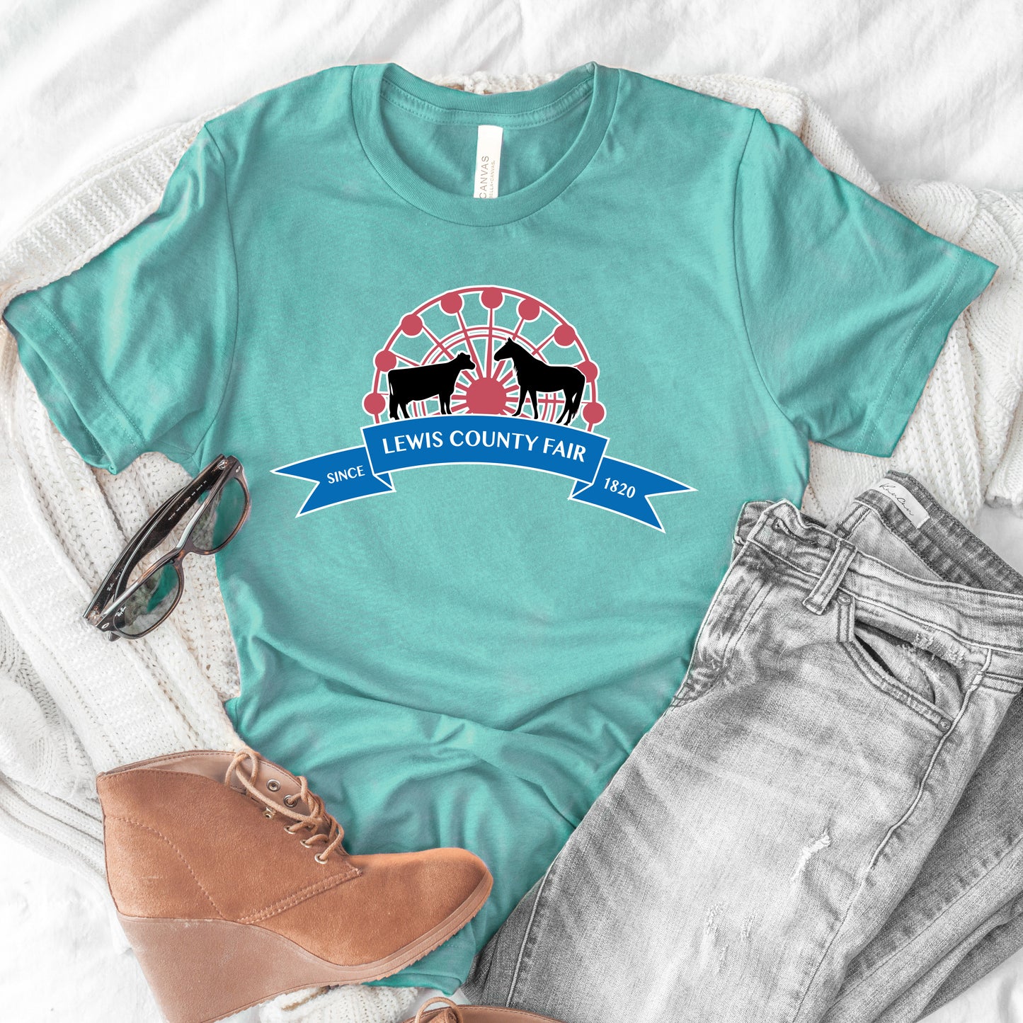 Lewis County Fair Short Sleeve Tee - 2025 - Fair Logo