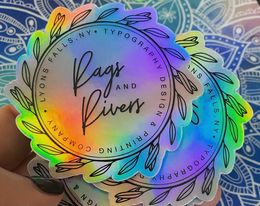 Rags and Rivers Holographic Sticker