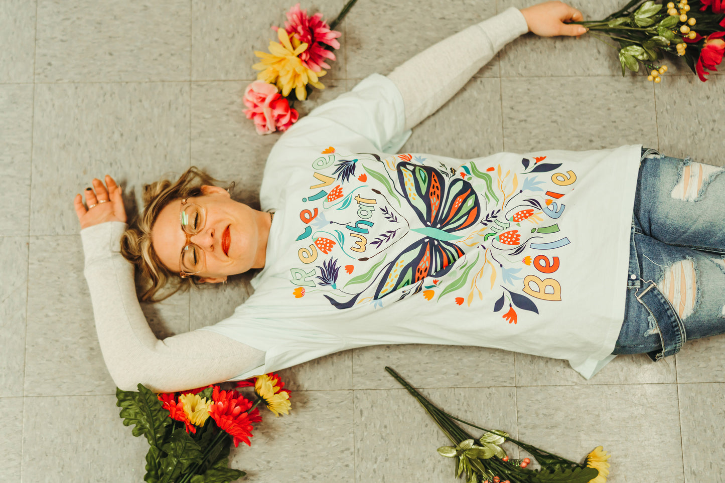 Receive What You Believe - Butterfly Tee- Unisex & Youth