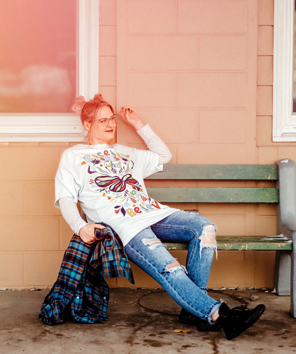 Receive What You Believe - Butterfly Tee- Unisex & Youth