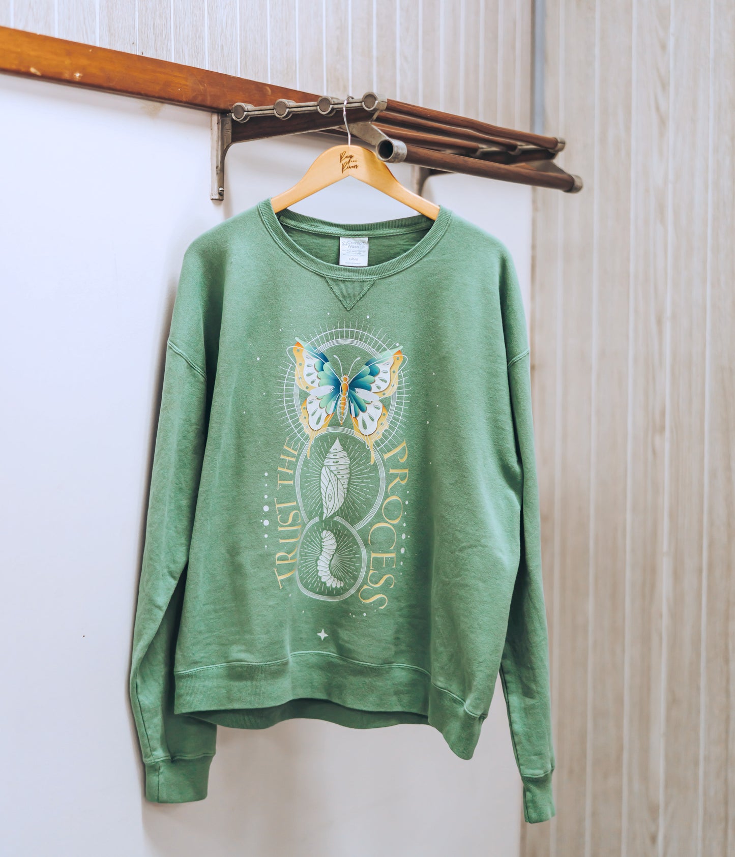 Trust the Process - Butterfly Crewneck Sweatshirt - Unisex