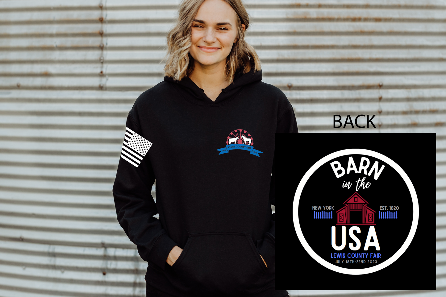 Lewis County Fair Hoodies - 2023 - Barn in the USA