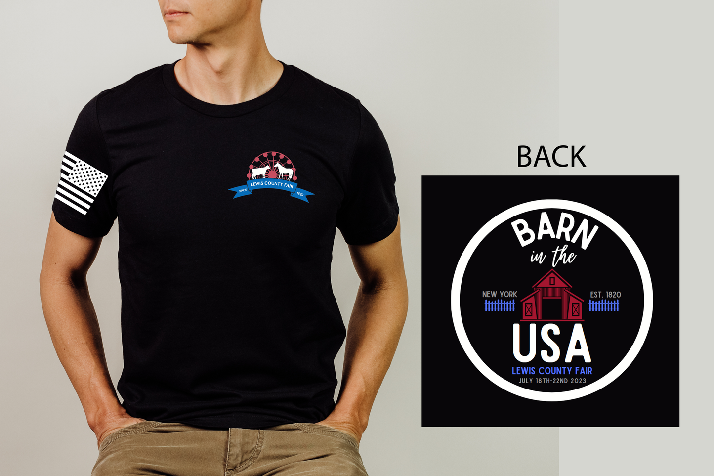 Lewis County Fair Short Sleeve Tee - 2023 - Barn in the USA