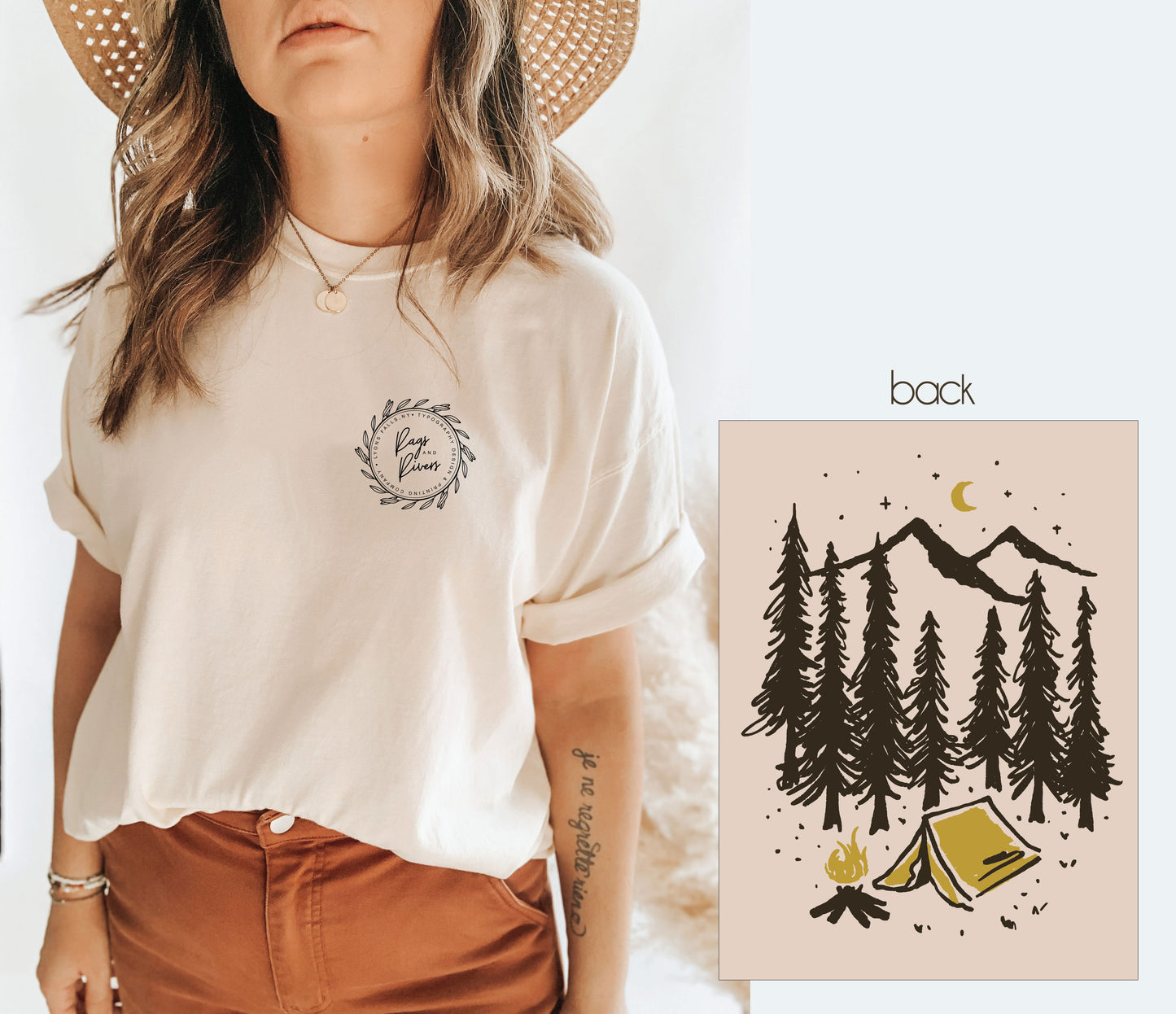 Camp Collection - Tent/Campfire Tee - Rags and Rivers Brand