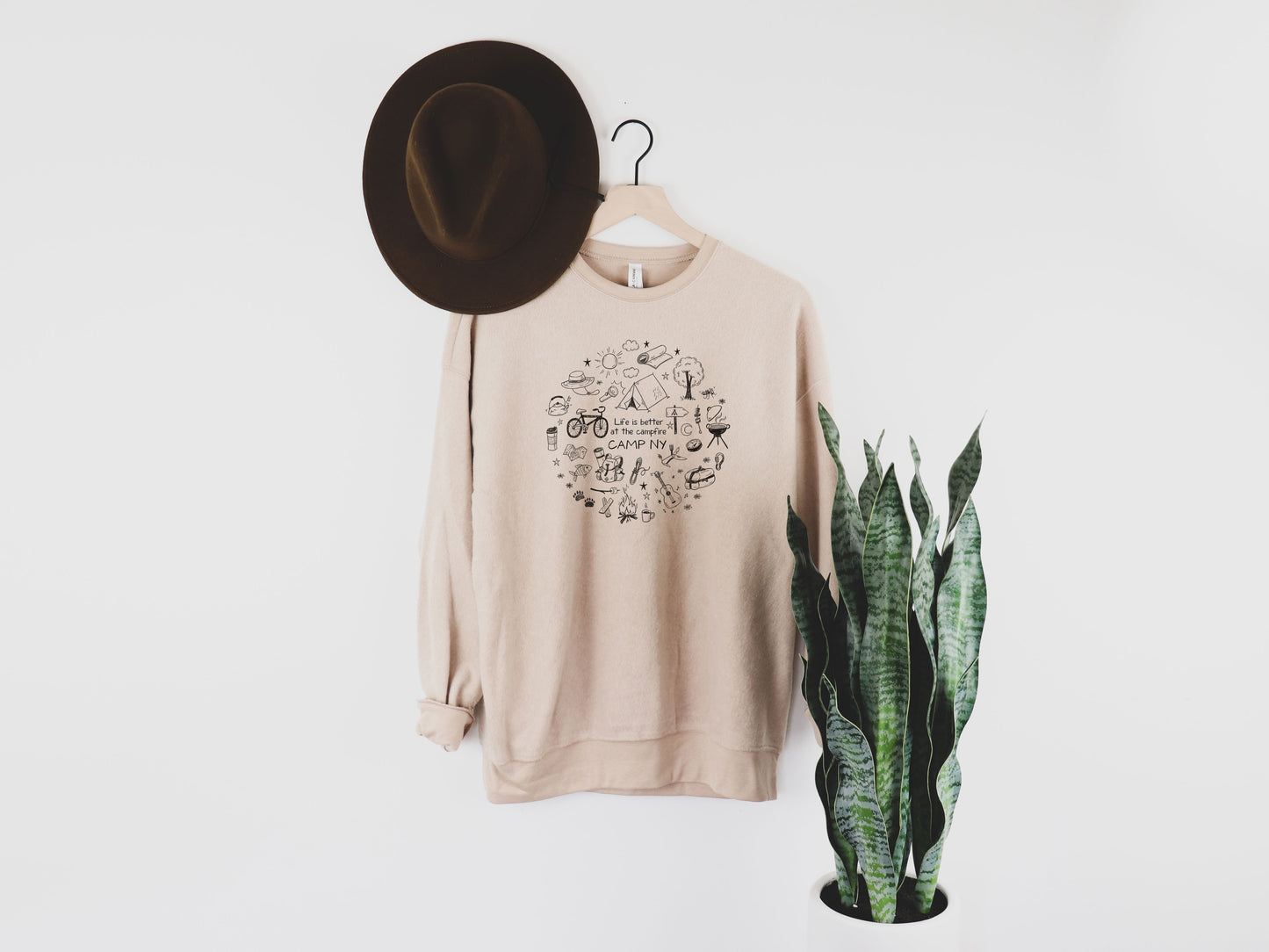 Camp Collection - Camp NY Circle Design Sweatshirt - Rags and Rivers Branded