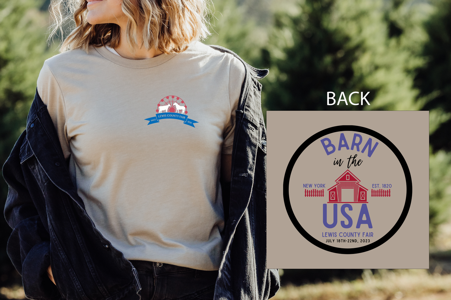 Lewis County Fair Short Sleeve Tee - 2023 - Barn in the USA