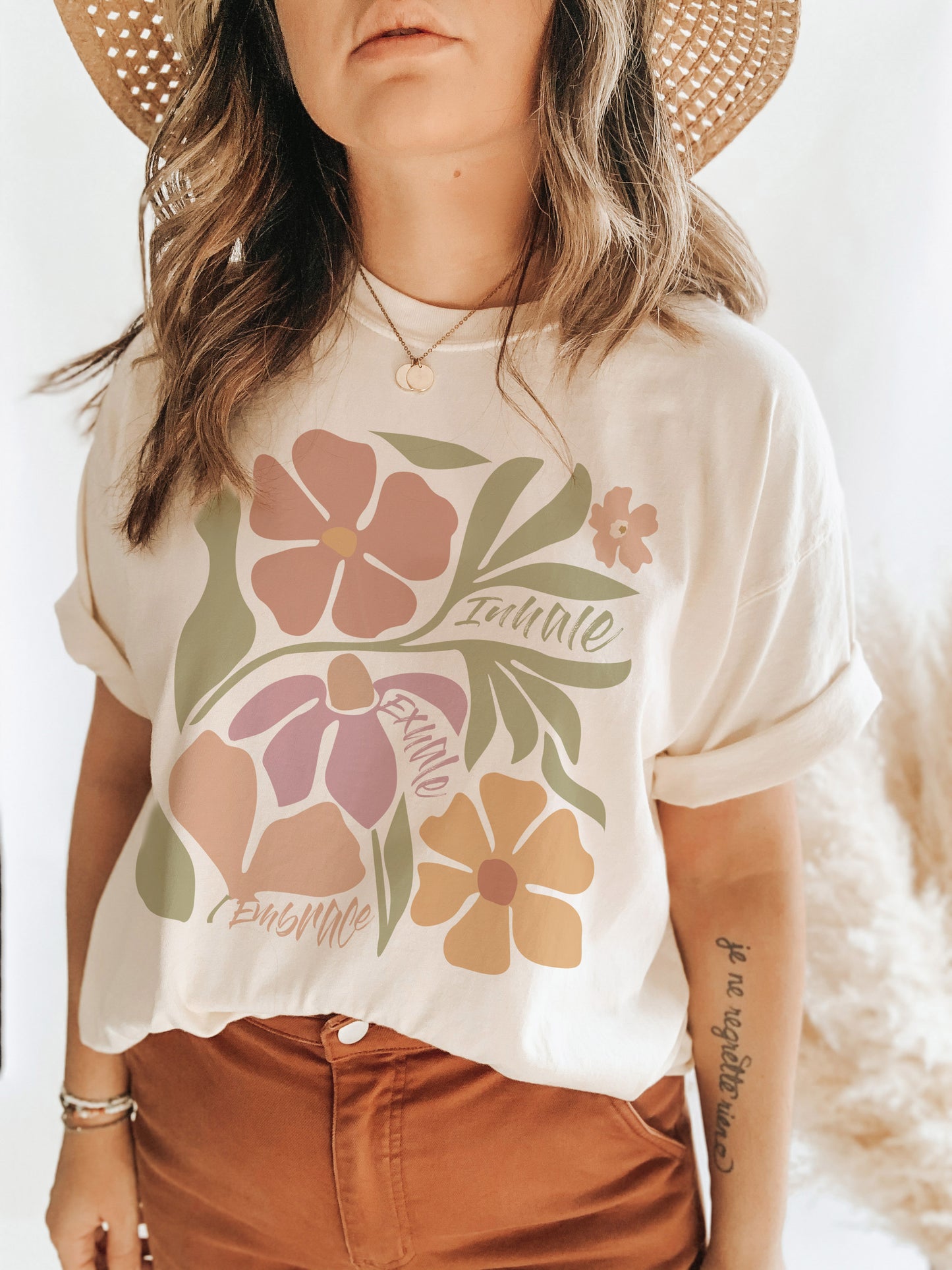 Inhale, Exhale, Embrace Flower Tee - Unisex & Youth
