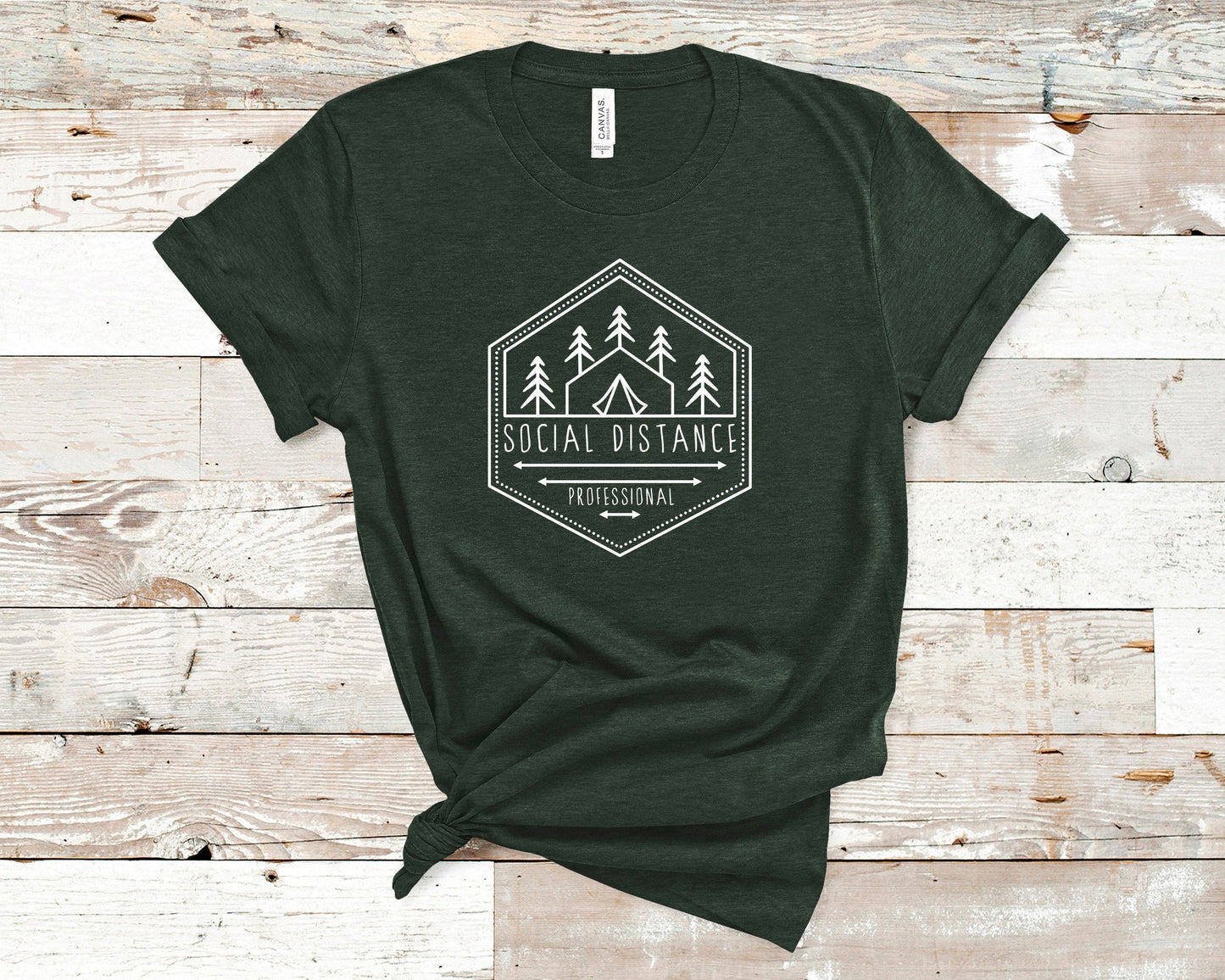 Retro Camp or Hiking/Mountain Shirt - Social Distance Professional