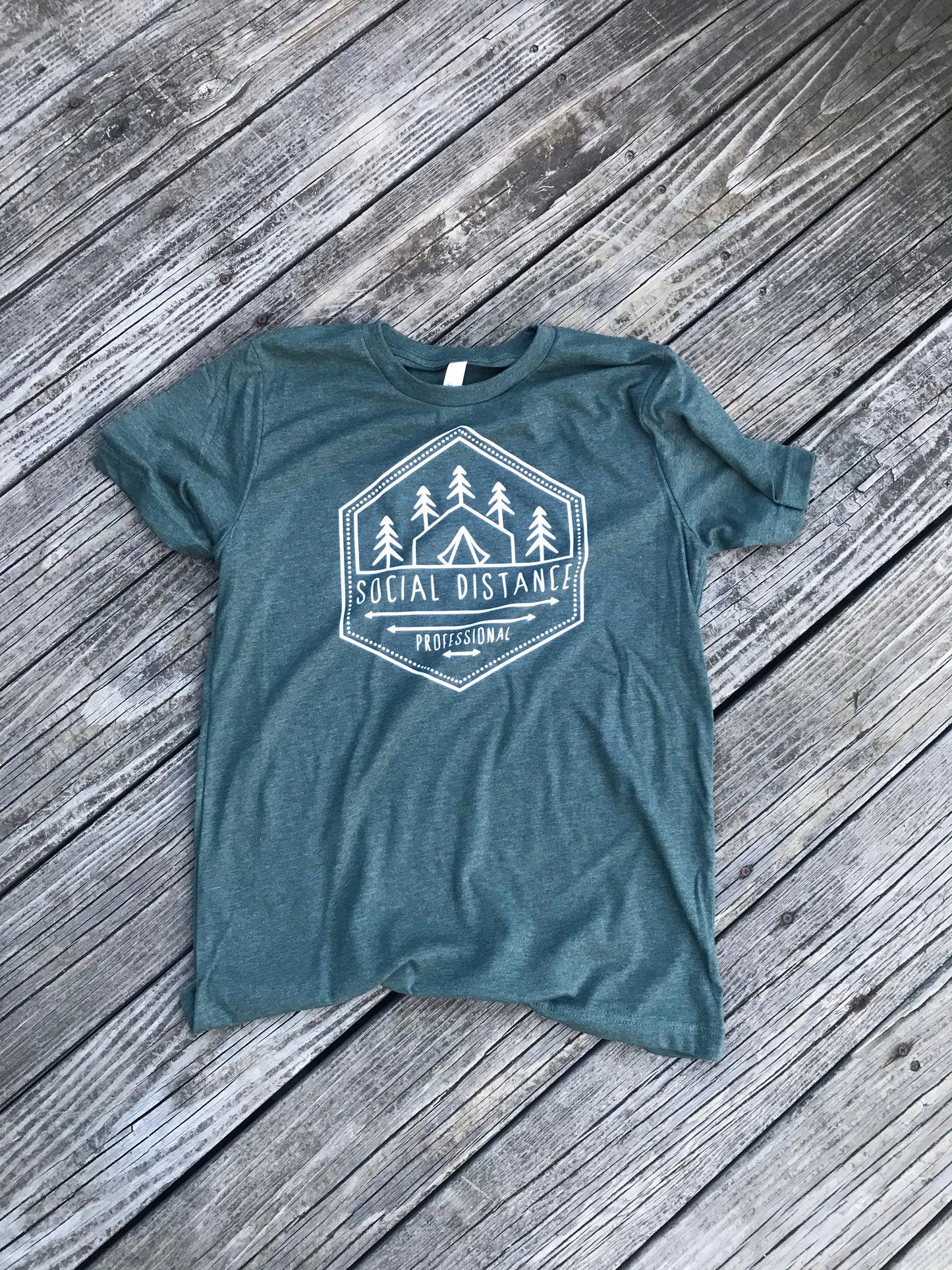 Retro Camp or Hiking/Mountain Shirt - Social Distance Professional