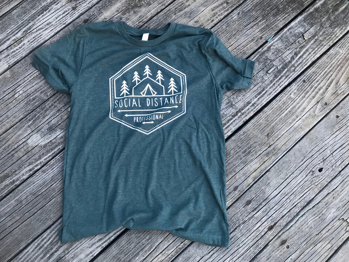 Retro Camp or Hiking/Mountain Shirt - Social Distance Professional