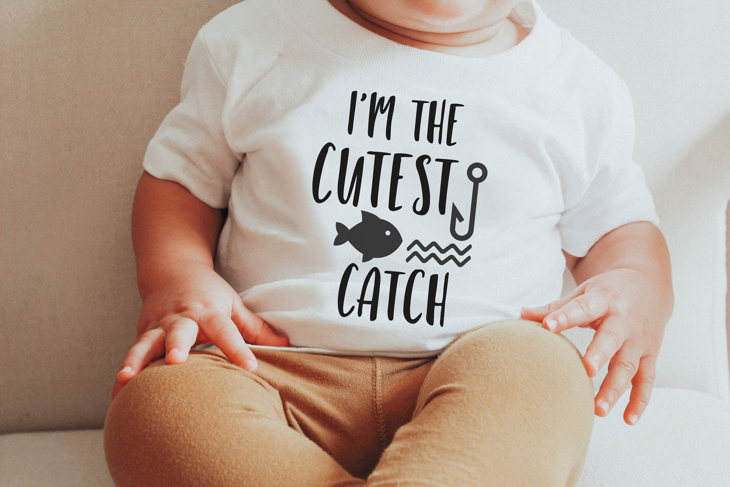 I'm The Cutest Catch - Fisherman Infant Tee or Onesie