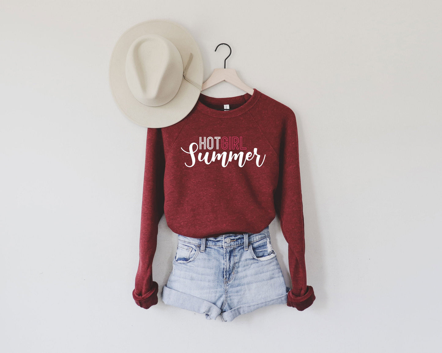 Hot Girl Summer - Super Soft Summer Night Sweatshirt - Drop shoulder sweatshirt