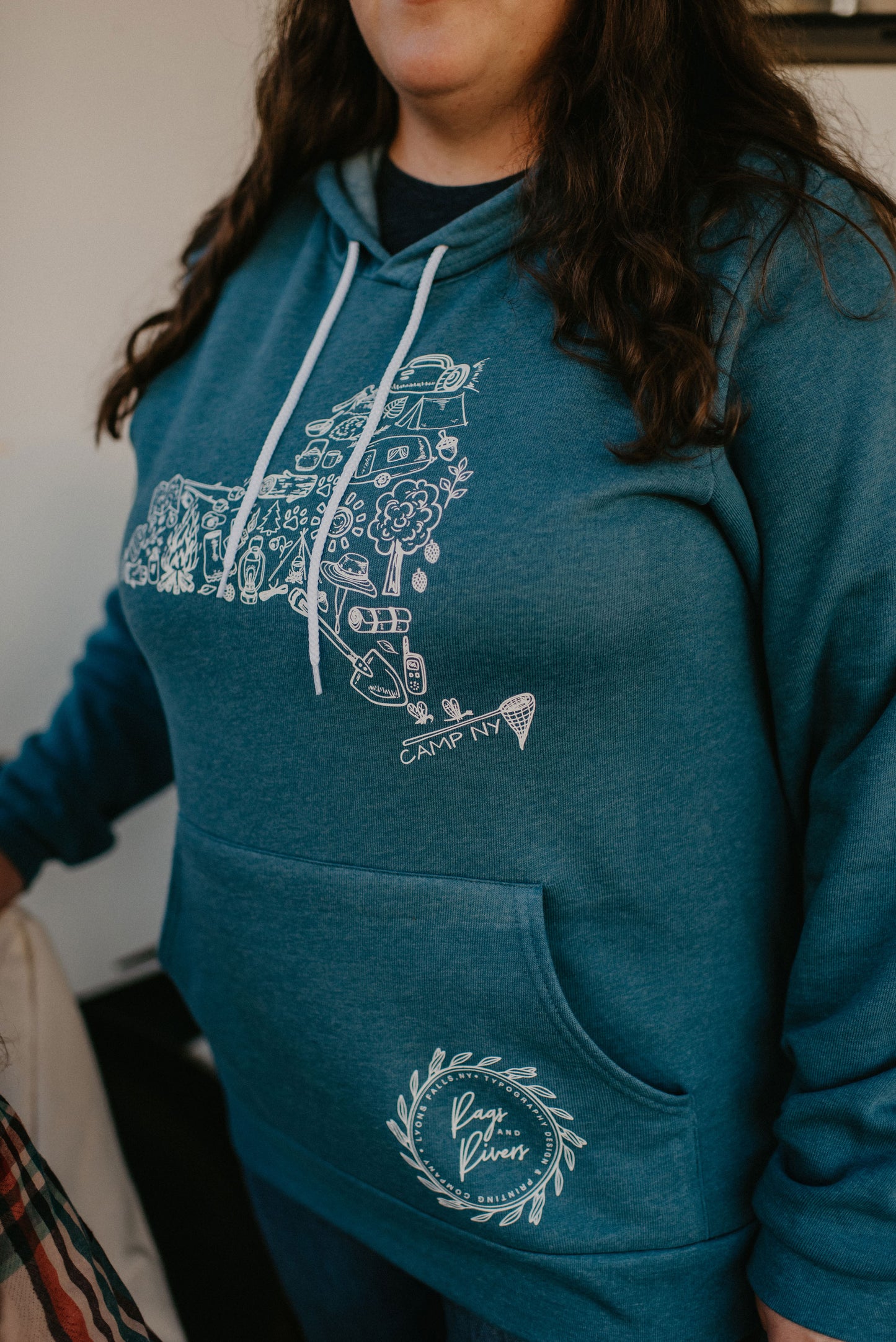 Camp Collection - Camp NY or Circle Design Hoodie - Rags and Rivers Branded