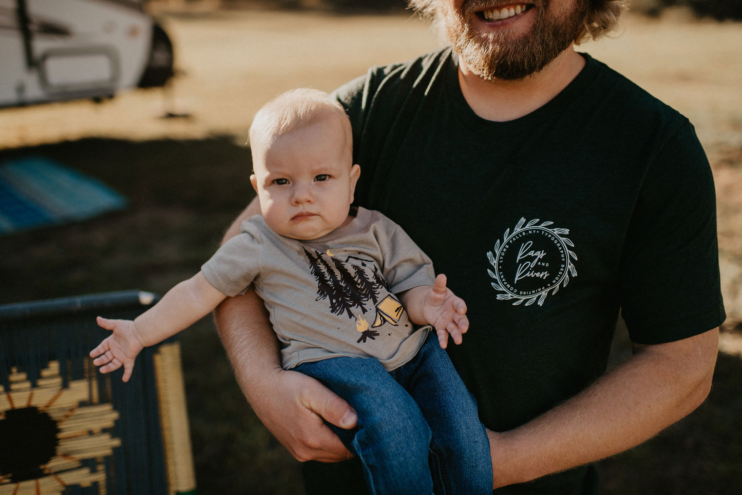 Camp Collection - Tent/Trees Toddler/Youth Tee - Rags and Rivers Brand