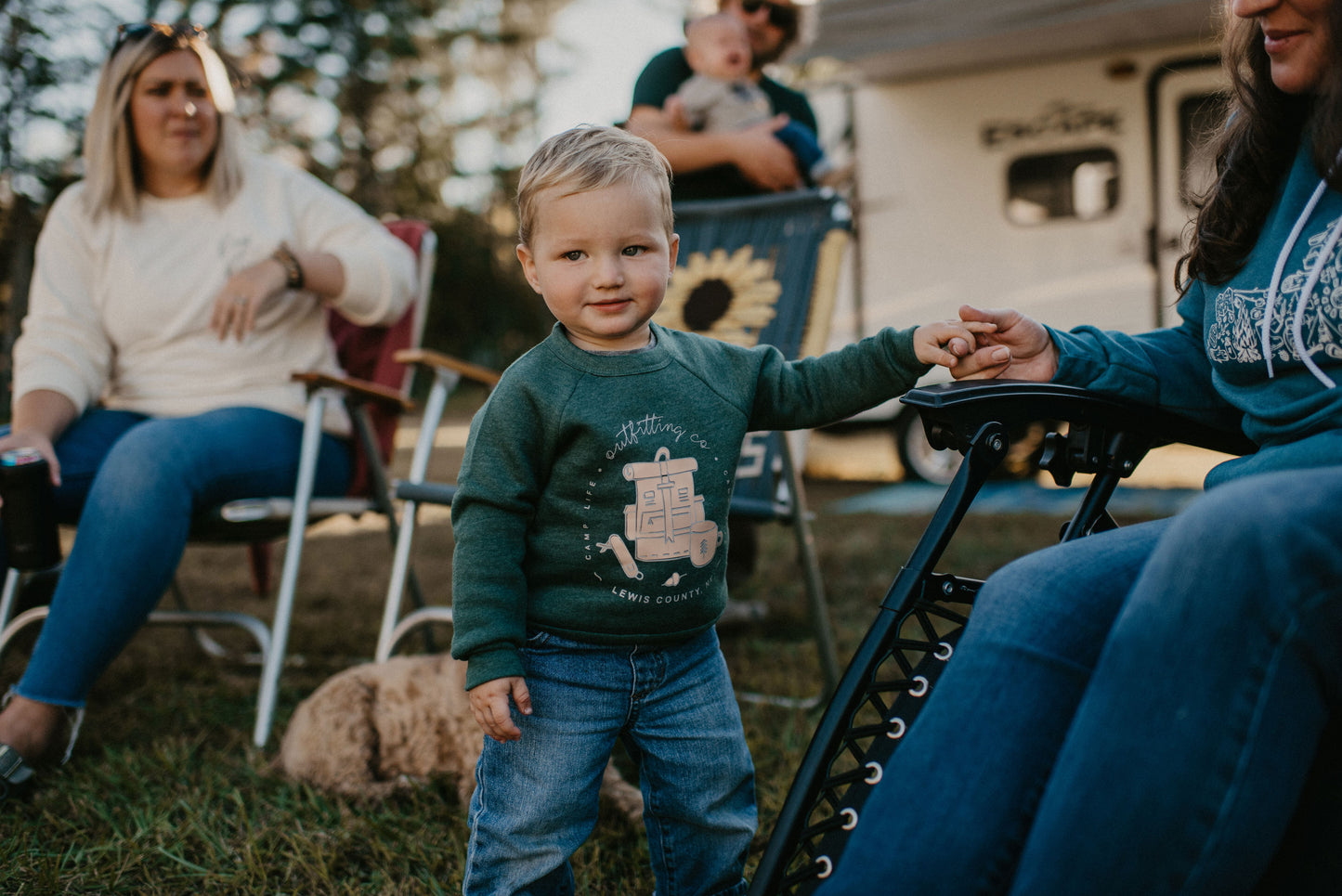 Camp Collection - Toddler/Youth Camp NY Crewneck Sweatshirts - 4 Different Design Options