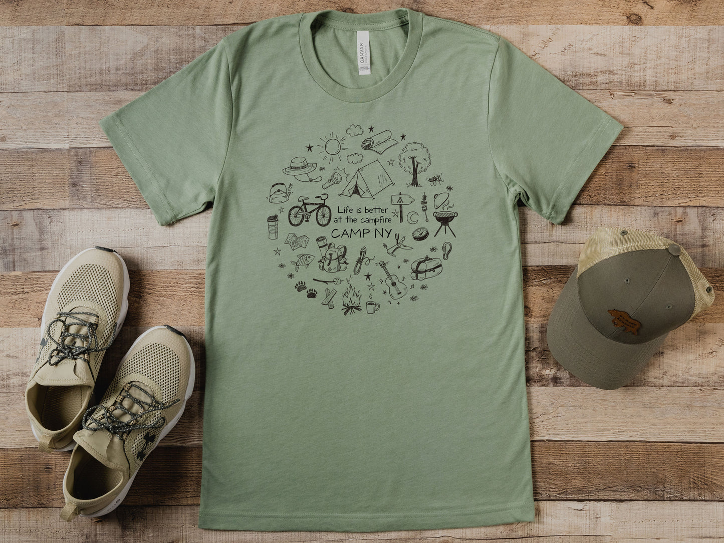 Camp Collection - Camp NY Circle Design Tee - Rags and Rivers Brand