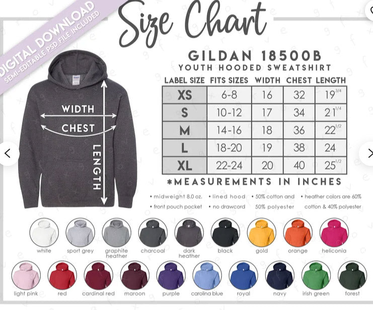 YOUTH Turbines Swim Club - Crewneck Sweatshirt - Gildan Heavy Cotton