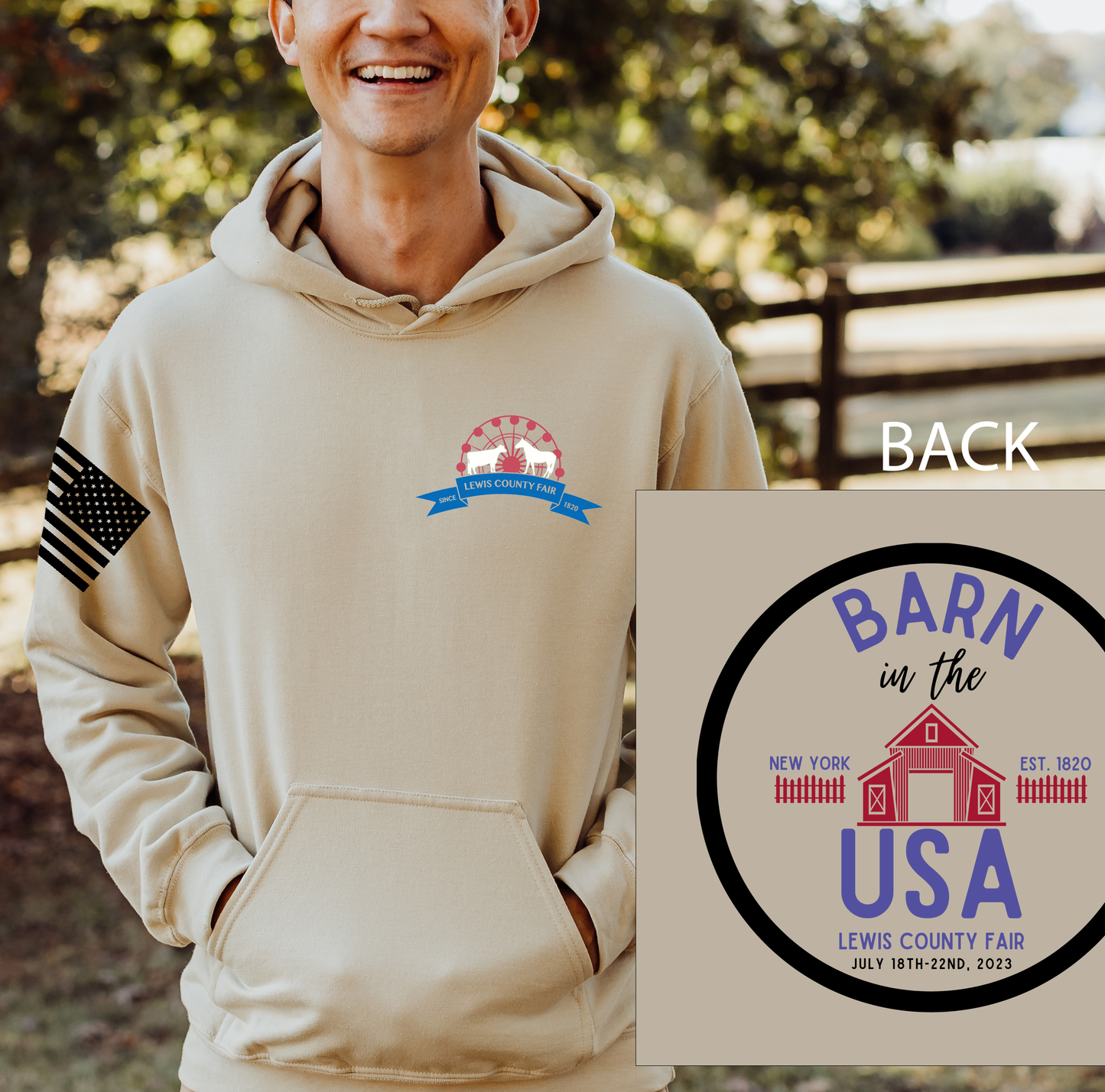 Lewis County Fair Hoodies - 2023 - Barn in the USA