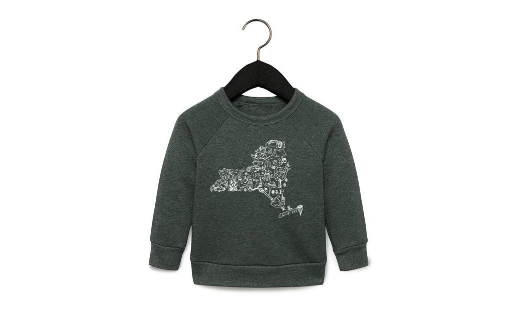 Camp Collection - Toddler/Youth Camp NY Crewneck Sweatshirts - 4 Different Design Options