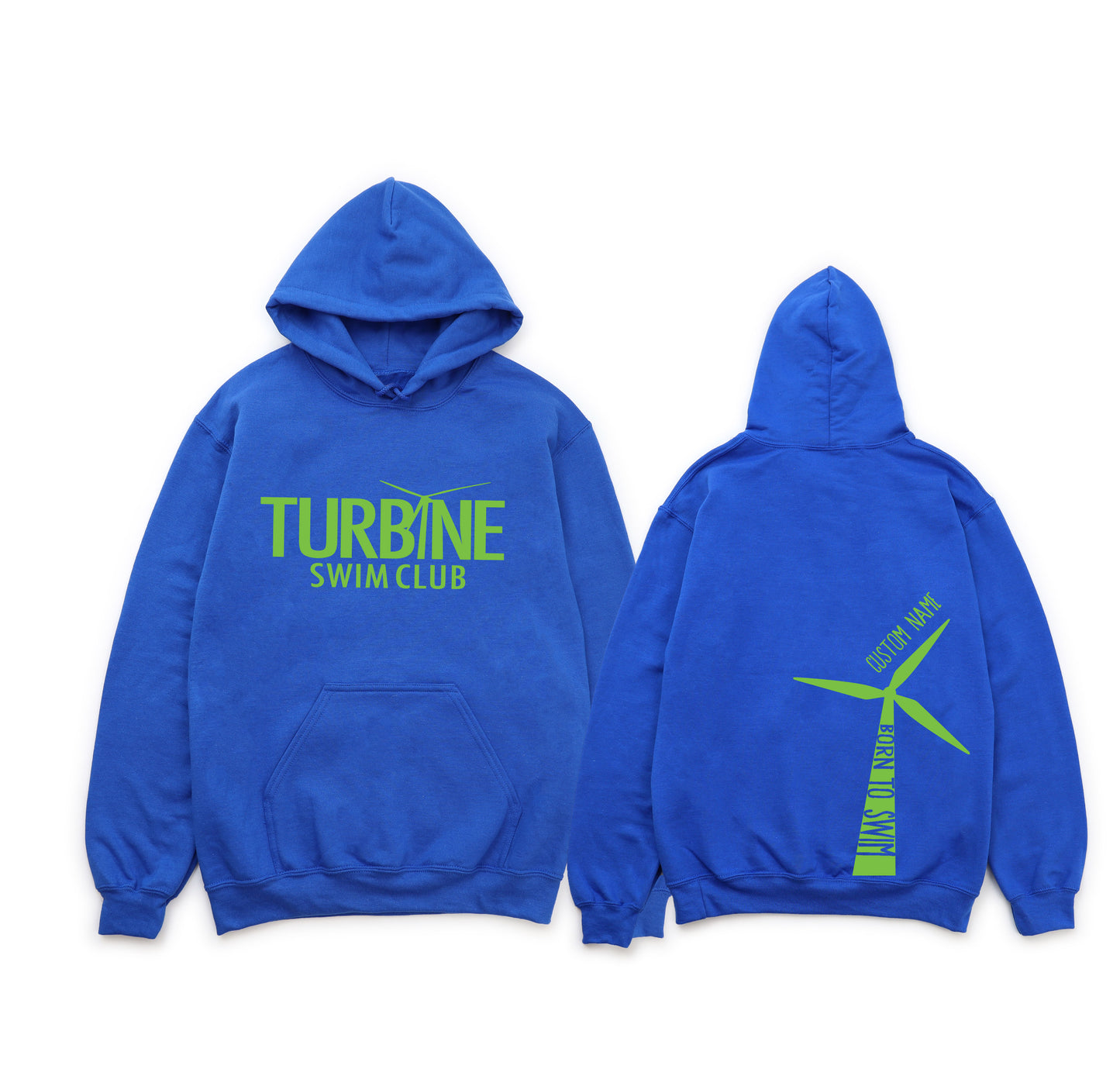 YOUTH Turbines Swim Club - Hooded Sweatshirt - Gildan Heavy Cotton