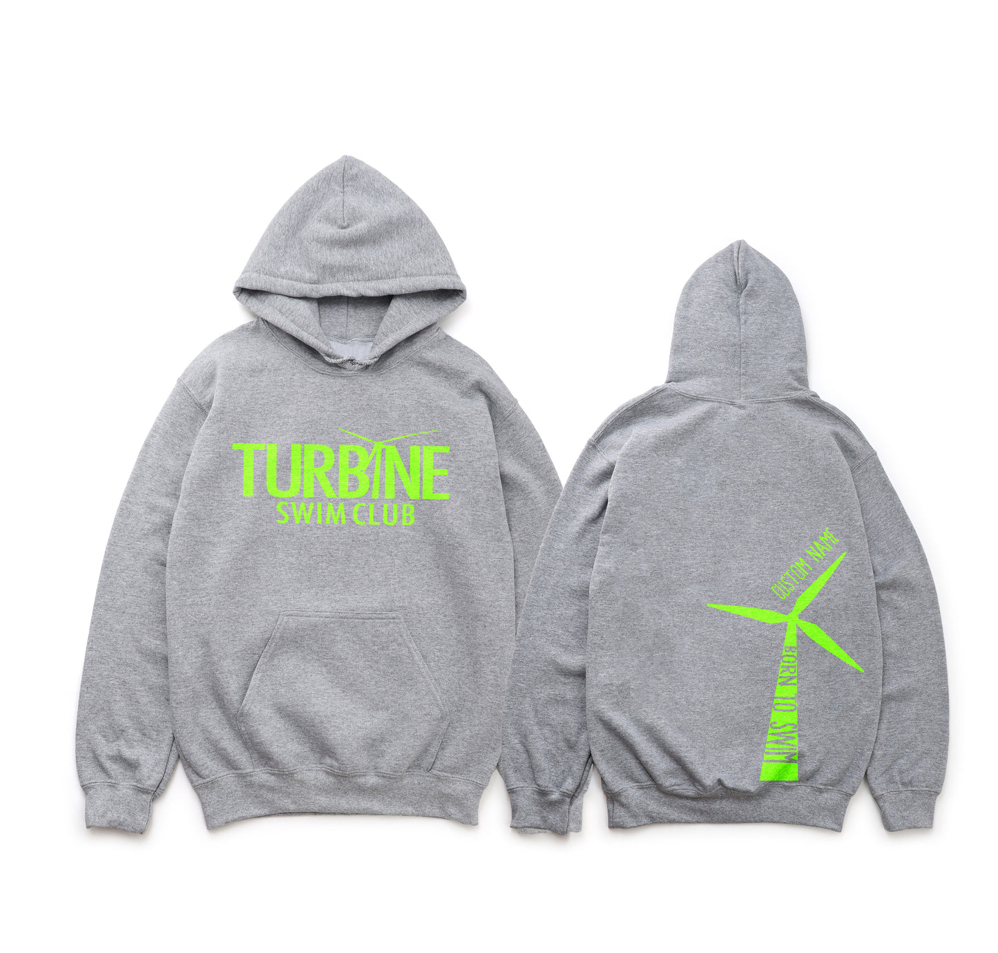 YOUTH Turbines Swim Club - Hooded Sweatshirt - Gildan Heavy Cotton