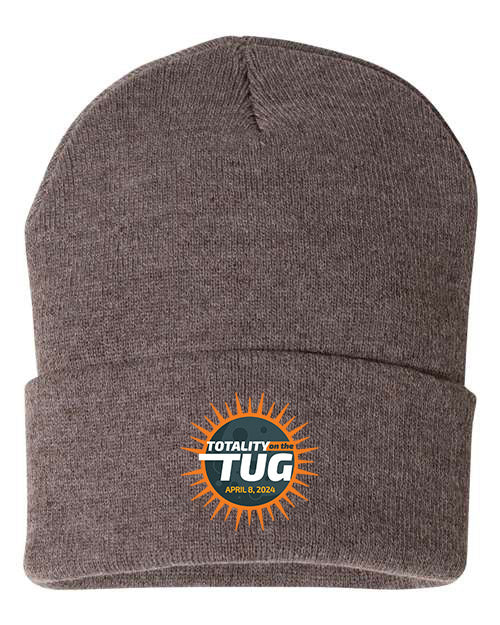 Totality on the Tug - Solar Eclipse Embroidered Beanie