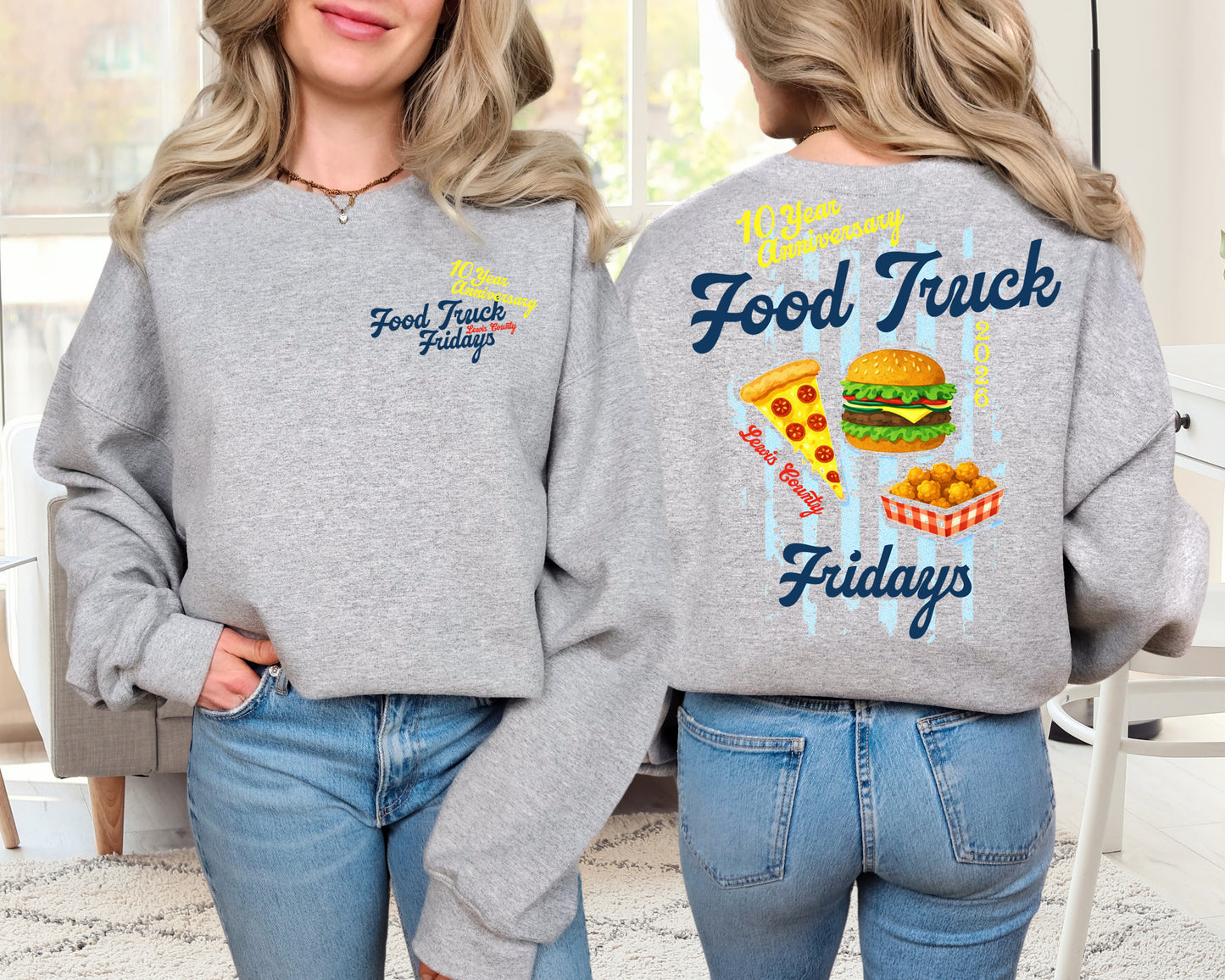 10 Year Anniversary of Lewis County Food Truck Fridays - Crewneck