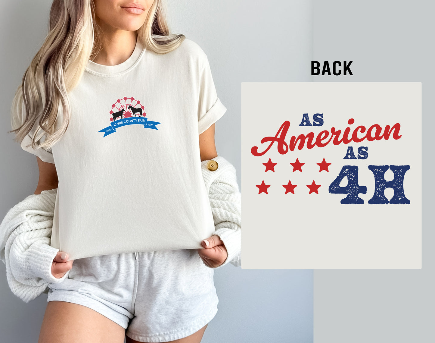 CUSTOM - As American as... Tee (ADD CUSTOM BACK TO NOTE SECTION)