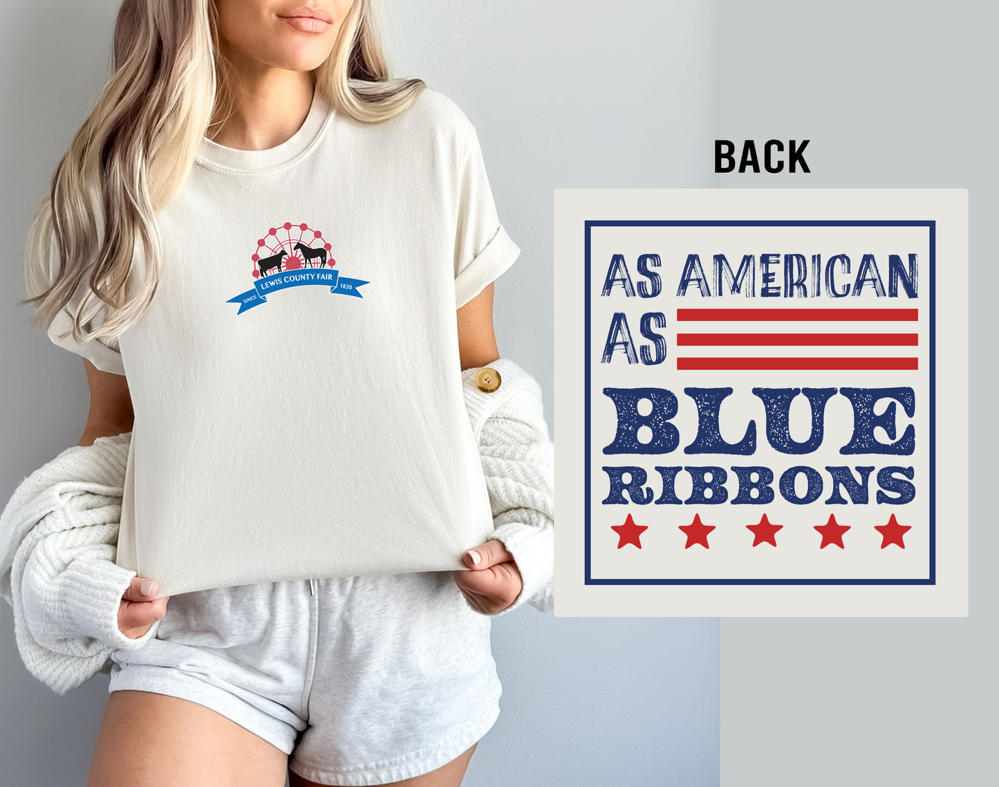CUSTOM - As American as... Tee (ADD CUSTOM BACK TO NOTE SECTION)