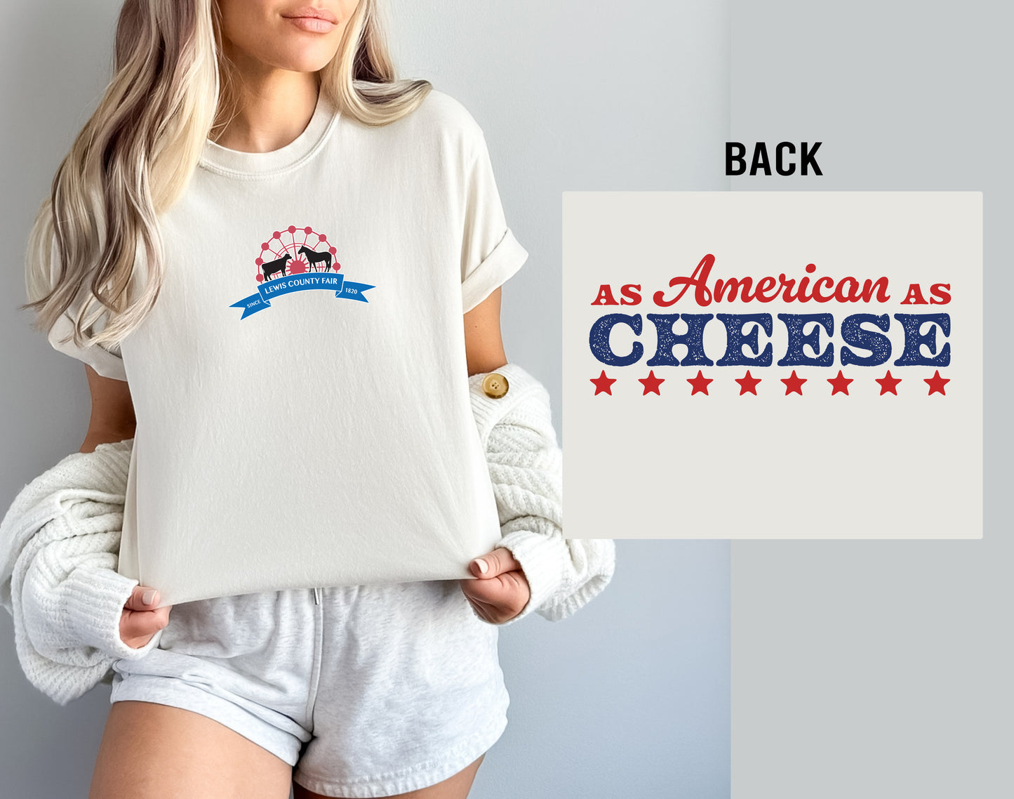 CUSTOM - As American as... Tee (ADD CUSTOM BACK TO NOTE SECTION)