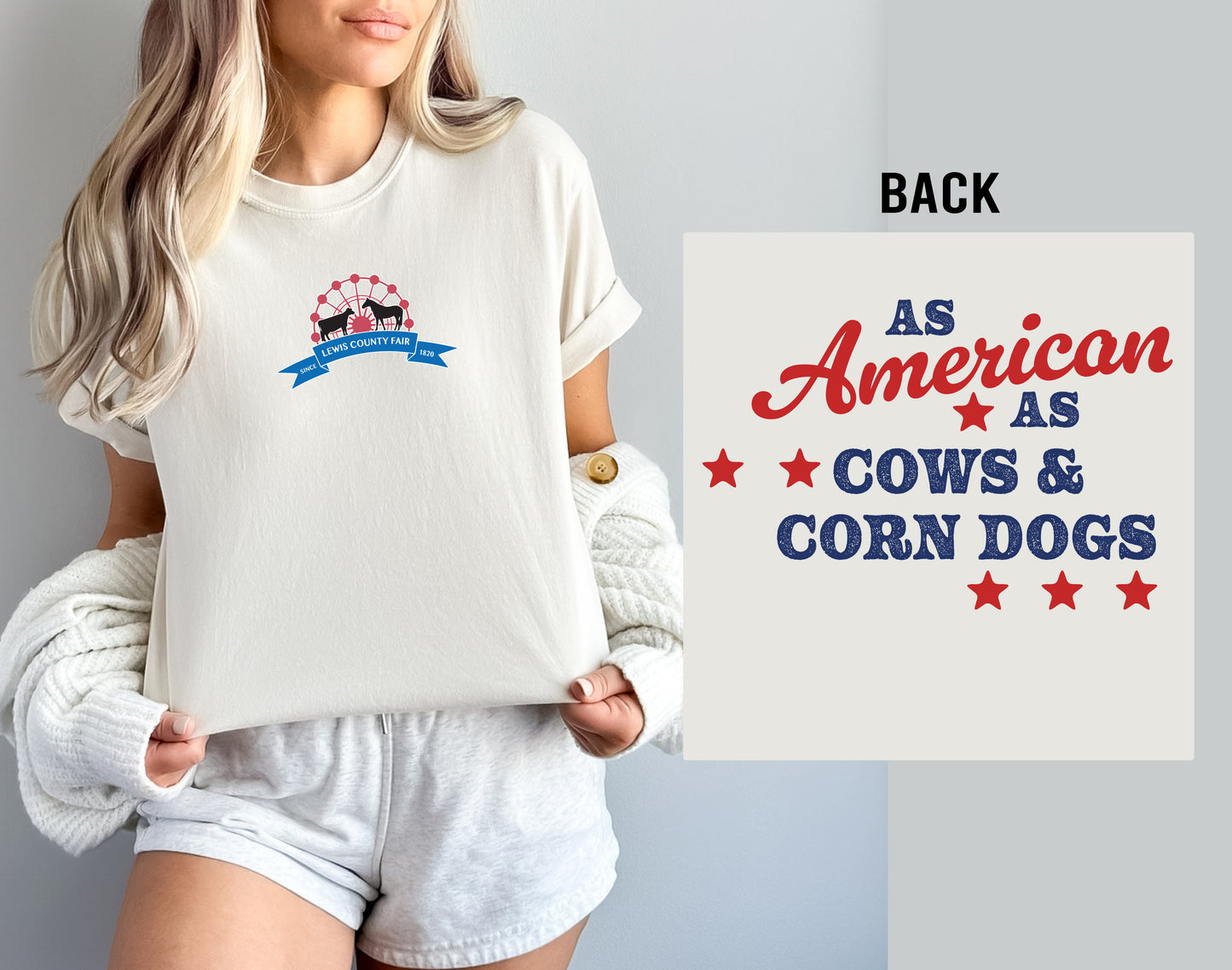 CUSTOM - As American as... Tee (ADD CUSTOM BACK TO NOTE SECTION)