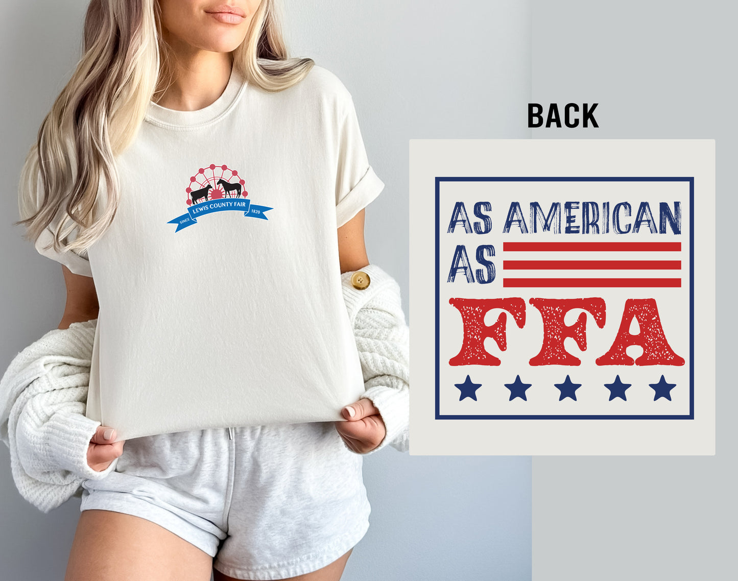 CUSTOM - As American as... Tee (ADD CUSTOM BACK TO NOTE SECTION)