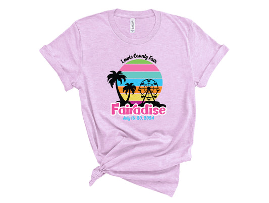 Lewis County Fair Short Sleeve Tee - 2024 - Lewis County Fairadise - Front Print