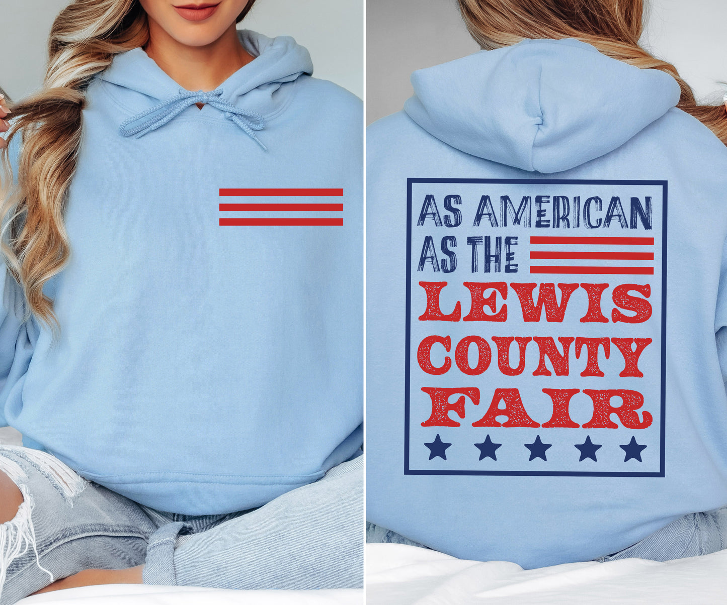 As American as the Lewis County Fair Hooded Sweatshirt