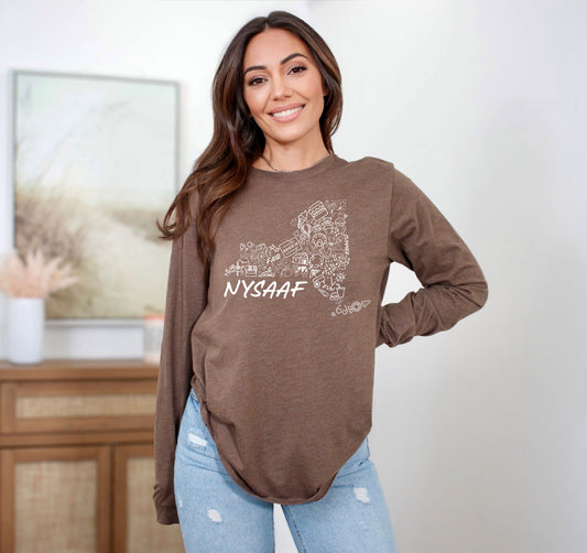 NYSAAF - State Design Long Sleeve Tees
