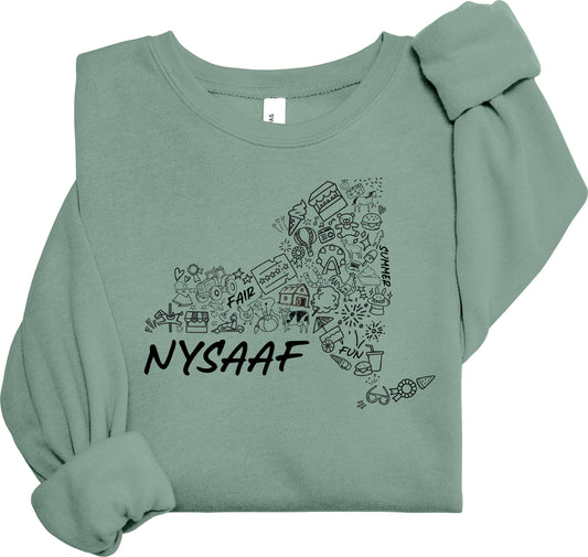 NYSAAF - State Design Crewneck Sweatshirts