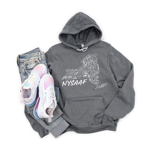 NYSAAF - State Design Hooded Sweatshirt