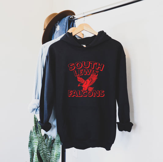 South Lewis Falcons - Hooded Sweatshirt