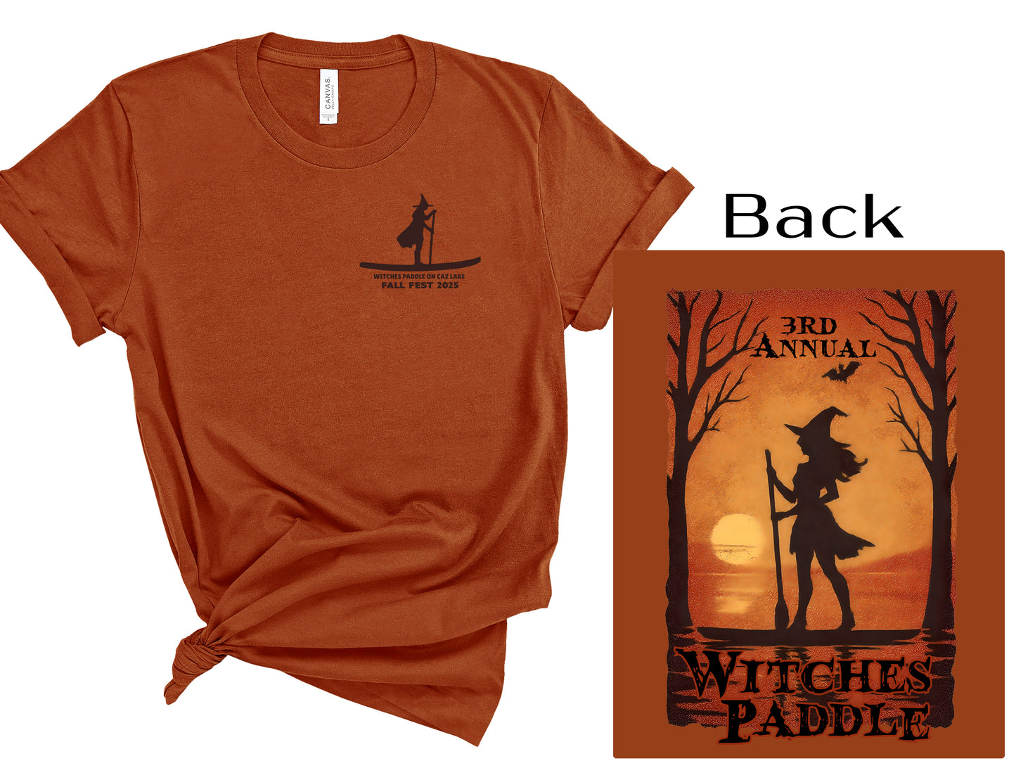 3rd Annual Witches Paddle on Cazenovia Lake - 2025 T-shirt