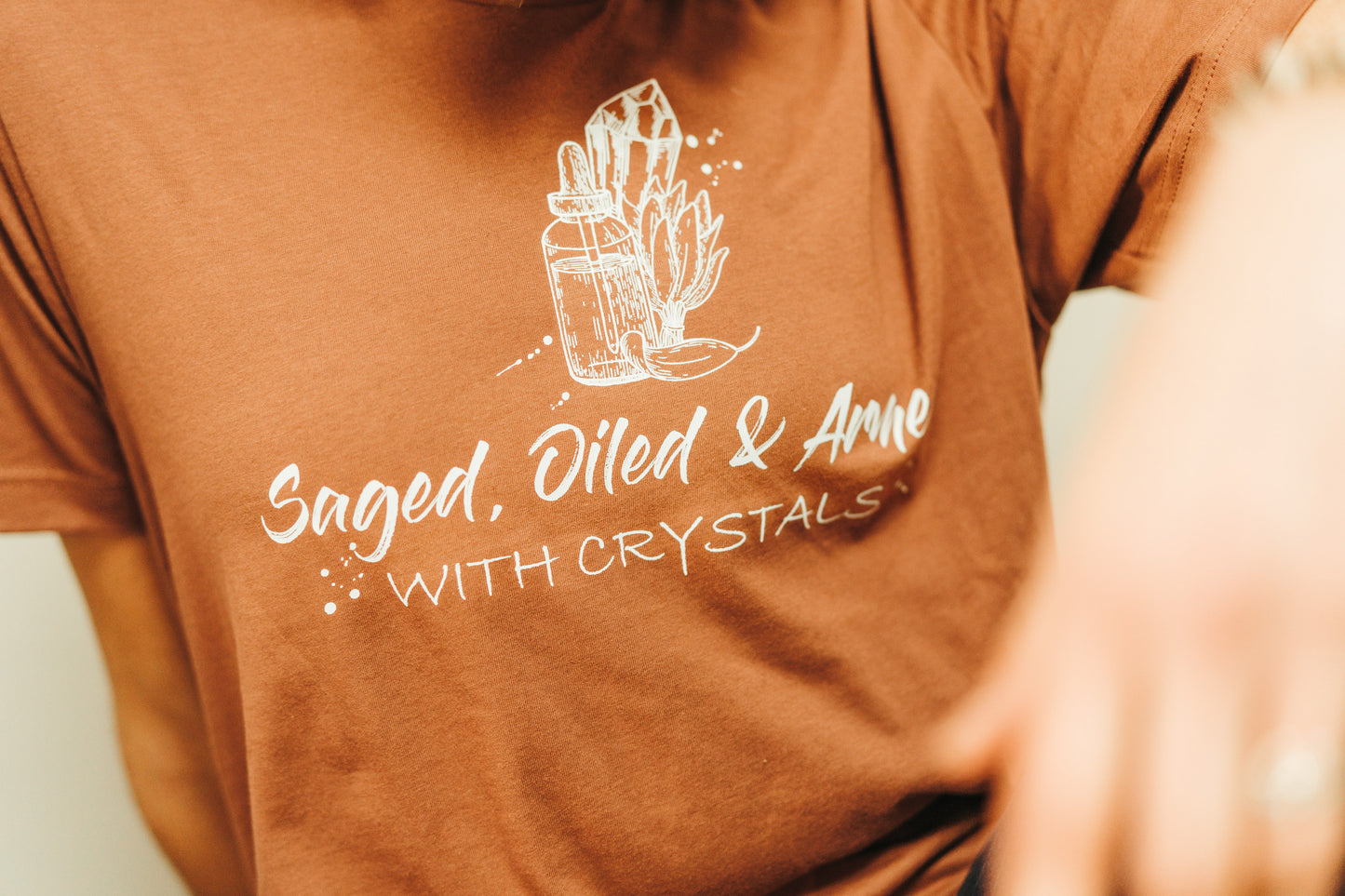 Saged, Oiled & Armed with Crystals Tee - Unisex
