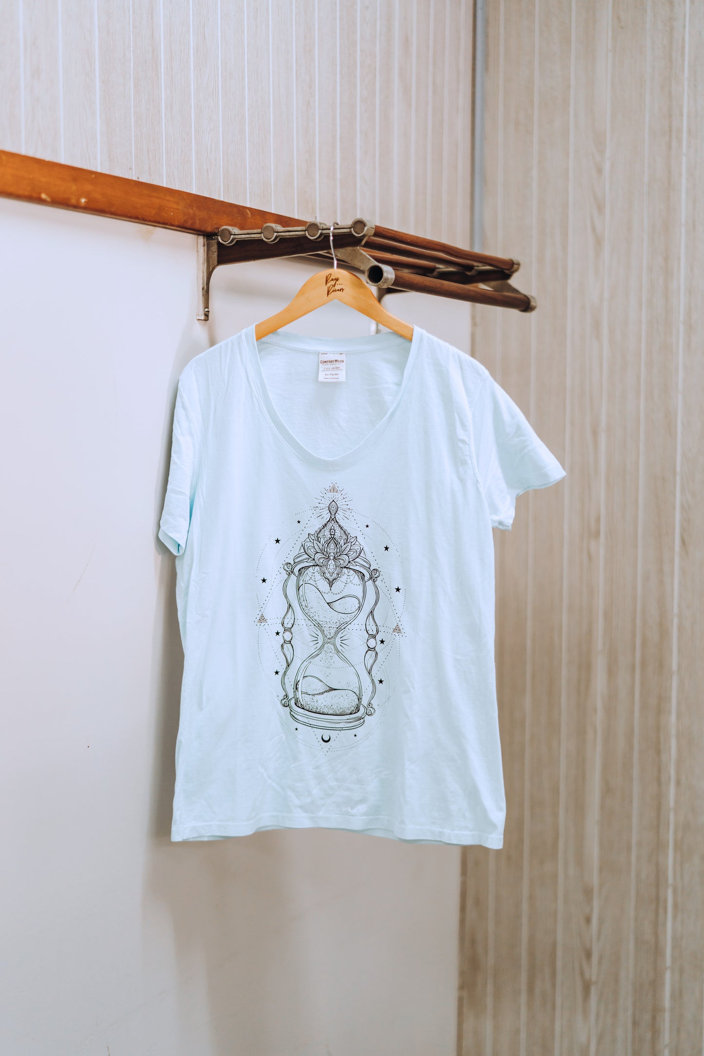 Women's Give Yourself Time Hour Glass V-Neck Tee