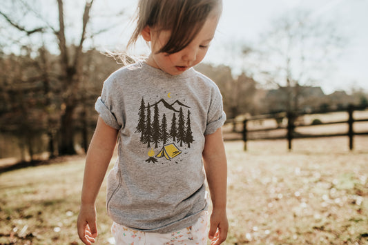 Camp Collection - Tent/Trees Toddler/Youth Tee - Rags and Rivers Brand