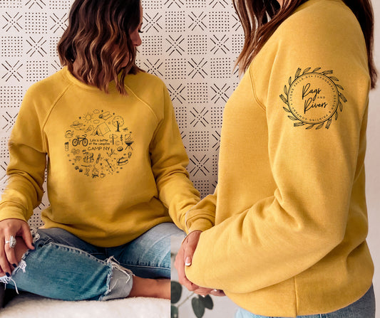 Camp Collection - Camp NY Circle Design Sweatshirt - Rags and Rivers Branded