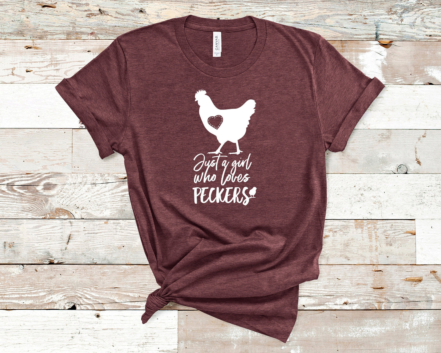 Just a girl who loves peckers - Chicken Famer- Unisex Adults - Funny Gift
