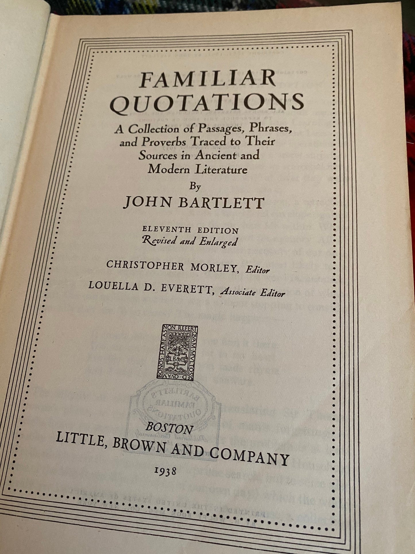 Familiar Quotations - John Bartlett