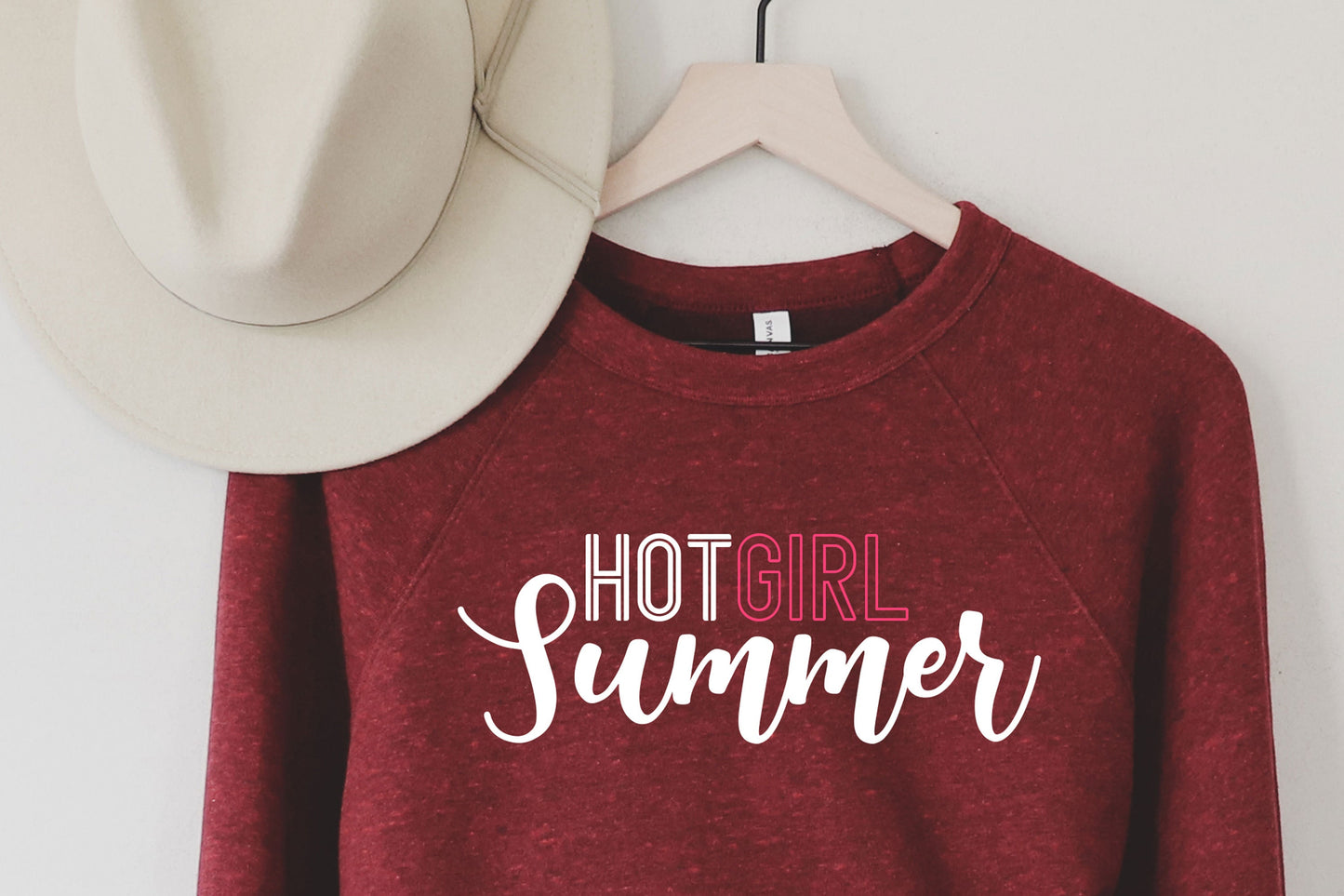 Hot Girl Summer - Super Soft Summer Night Sweatshirt - Drop shoulder sweatshirt