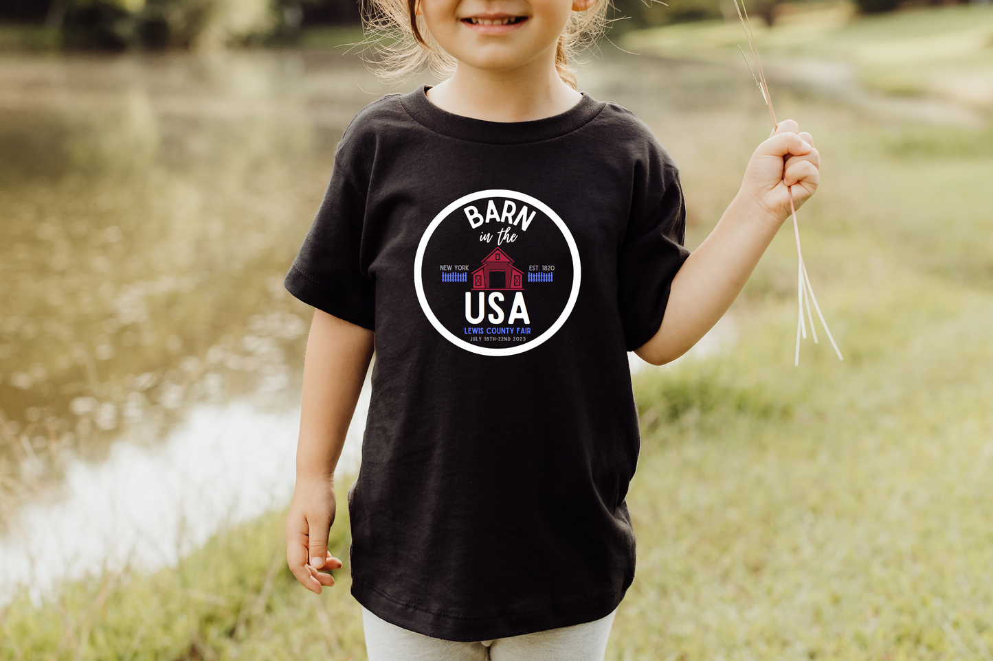 Youth and Toddler - Lewis County Fair Short Sleeve Tees 2023 - Barn in the USA